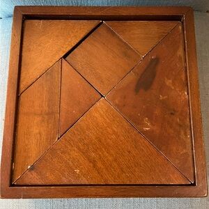 West Elm Tangram wooden puzzle